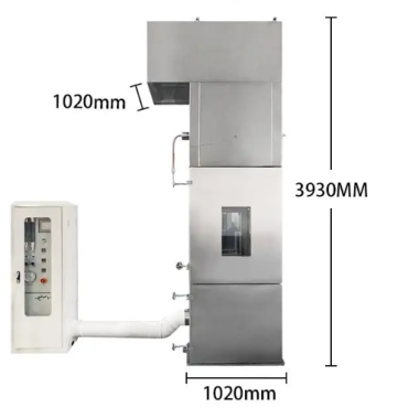 Fire resistance test furnace building materials