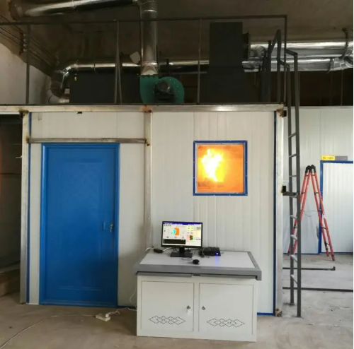 Building material products single combustion tester