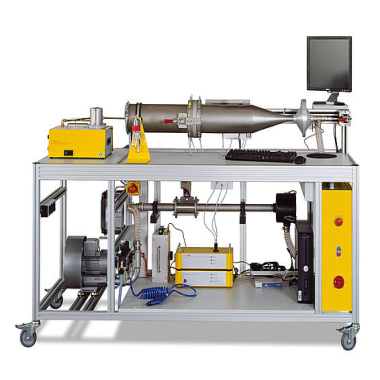 Filter media test rig according to ISO 16890
