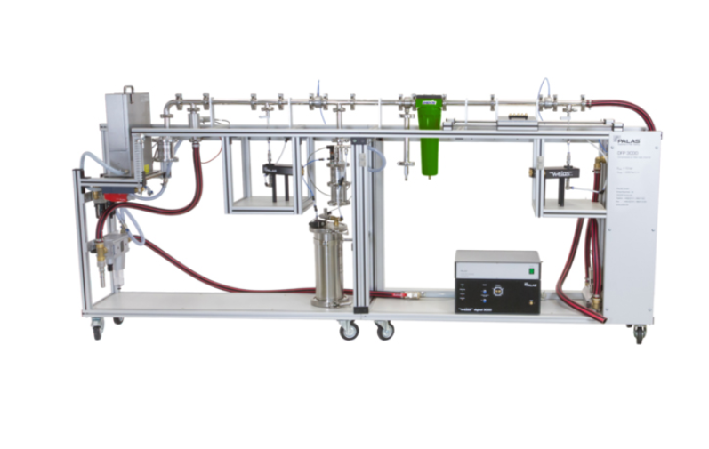 Compressed air filter test bench