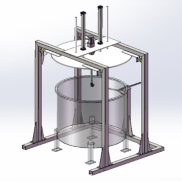 Mobile reactor cleaning machine