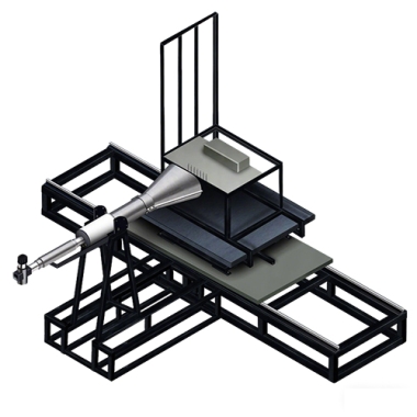 Aircraft Seat Cushion Fuel Burn Tester