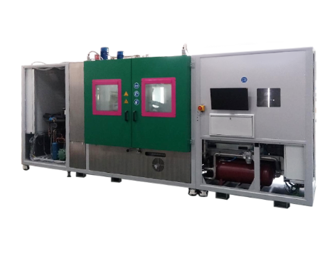 Gas pulse testing machine